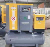 AC-CD-7.5HP to 20 HP Tank Mounted Screw Air Compressor