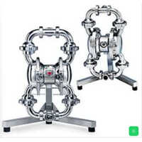 Depa Air Operated Diaphragm Pumps, Stainless Steel Pumps, Series L Aseptic Line - Color: Silver