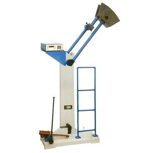 Pendulum Impact Testing Machine - Color: White & Blue