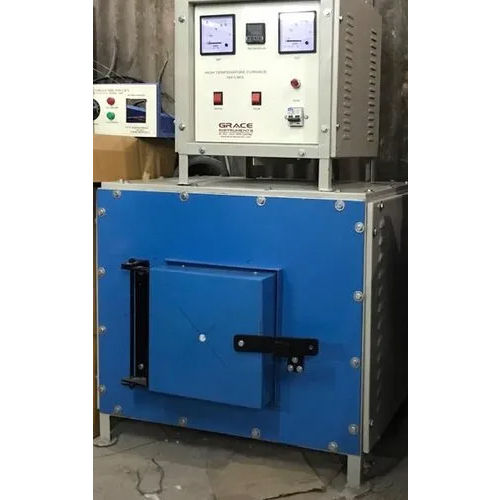 High Temperature Muffle Furnace - Mild Steel, 1500 Ltr Capacity , 7000W Power, 230V Industrial Use, Blue Color