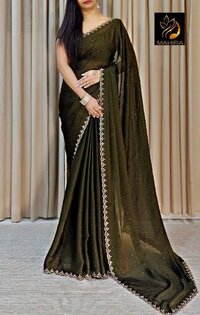 Chinnon Saree - Color: As Per Images