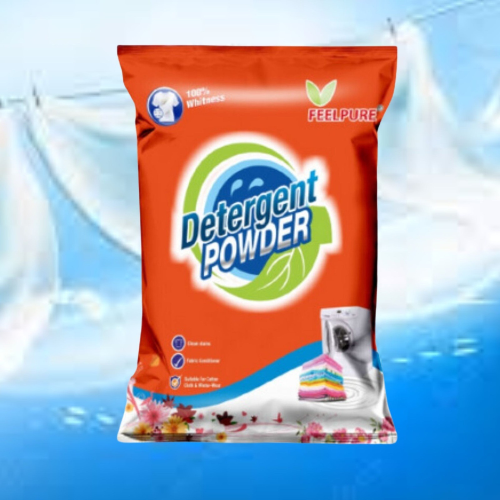 1kg Voda Feelpure Detergent Powder - Feature: Eco-friendly