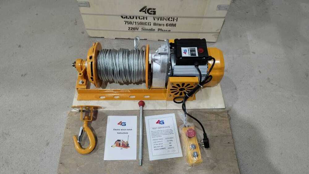 Clutch Winch 750 - 1500 - Color: Yellow & Black
