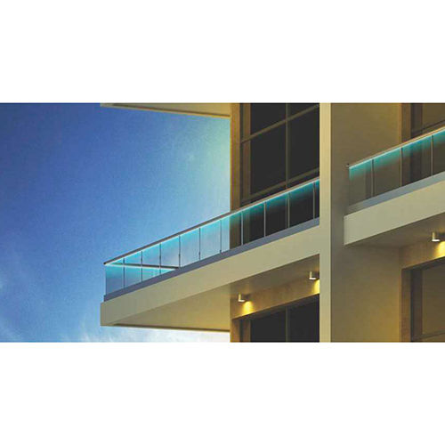 Cw-10 Aluminium Glass Railing - Color: Colorless