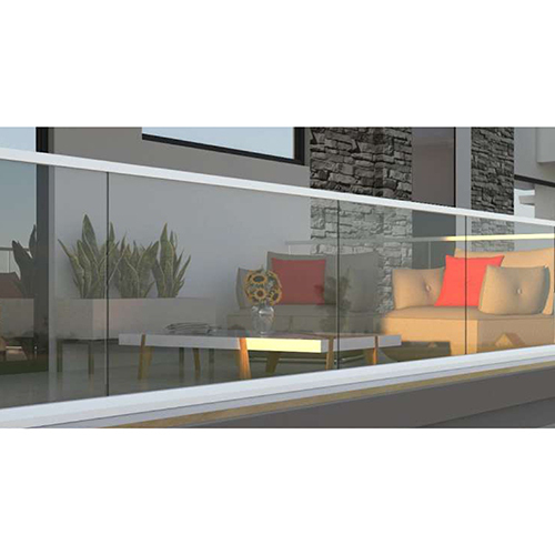 CW-14 Balcony Aluminium Glass Railing