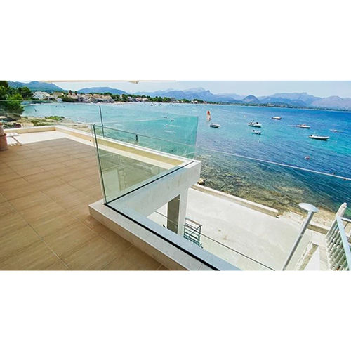 Cw-01 Cpc Frameless Glass Railing For Balcony - Color: Colorless