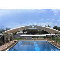 Tensile Structure For Indoor Swimming Pool - Color: White