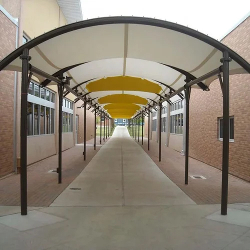 Tensile Walkway Covering Structure