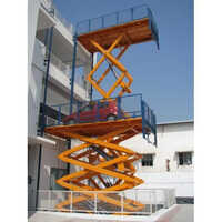 Hydraulic Scissors Type Car Lift With Guide Rails