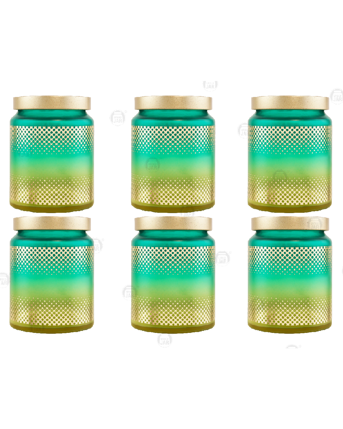 Croco Jar - 12 Piece Plastic, Steel & Glass Round Container | Multicolor, Screw Type Cap, Ideal For Dry Fruits & Food Storage