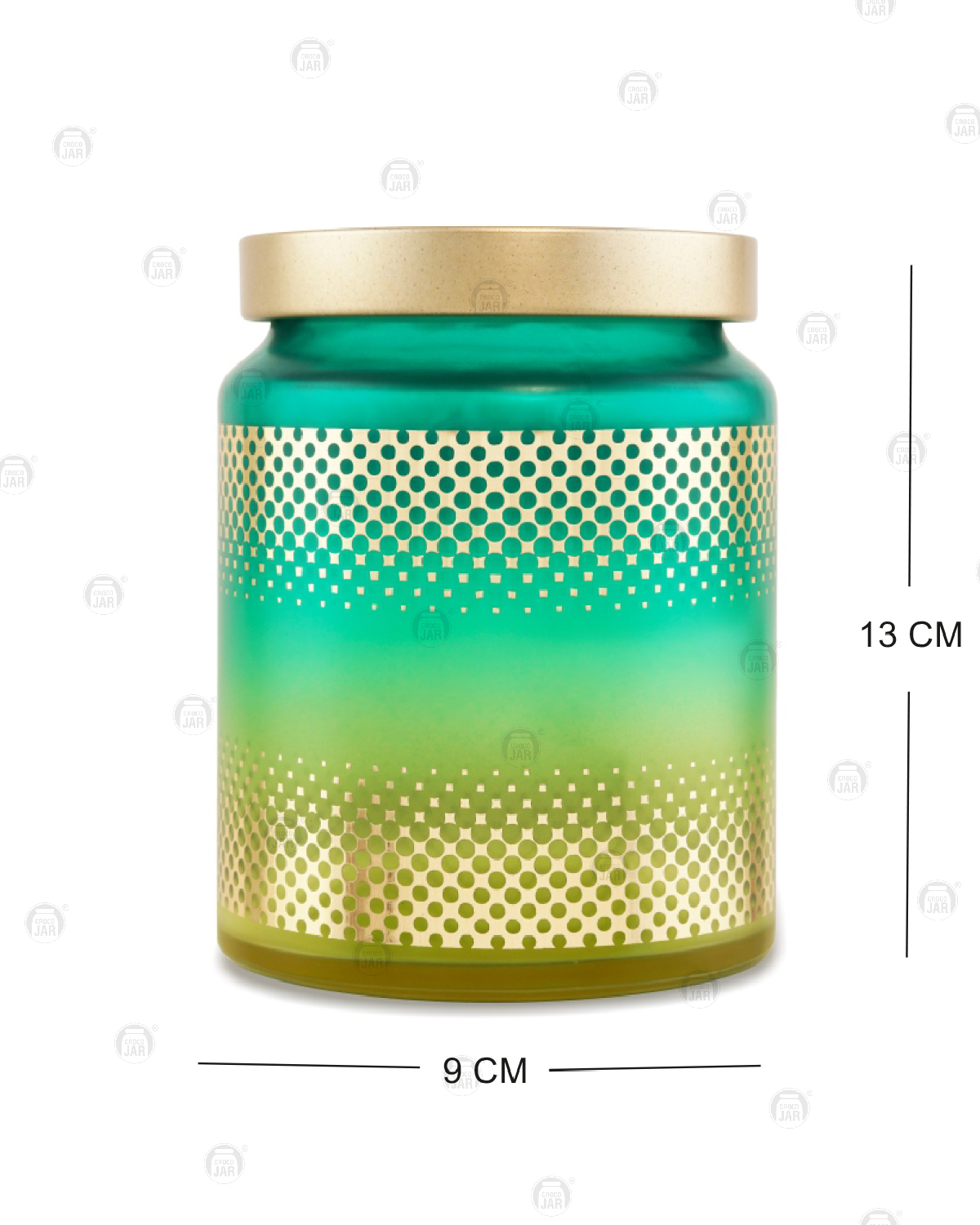 CROCO JAR Premium Color Coated & Printed Design Round Shape Container