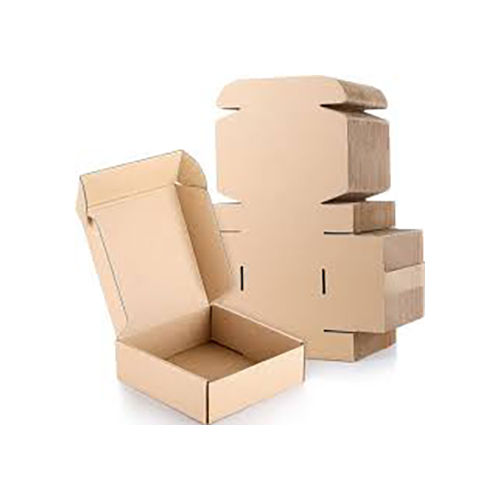 Corrugated Packing Die Cut Box - Color: Brown