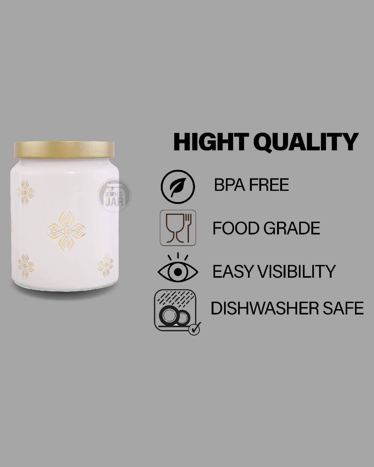 Croco Jar - Glass And Plastic 12-piece Food Storage Set | Round Shape, Screw Type Cap, Transparent Design