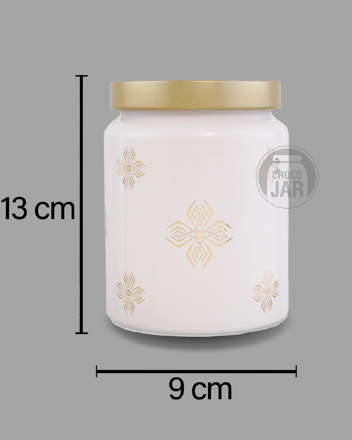 Croco Jar - Glass And Plastic 12-piece Food Storage Set | Round Shape, Screw Type Cap, Transparent Design