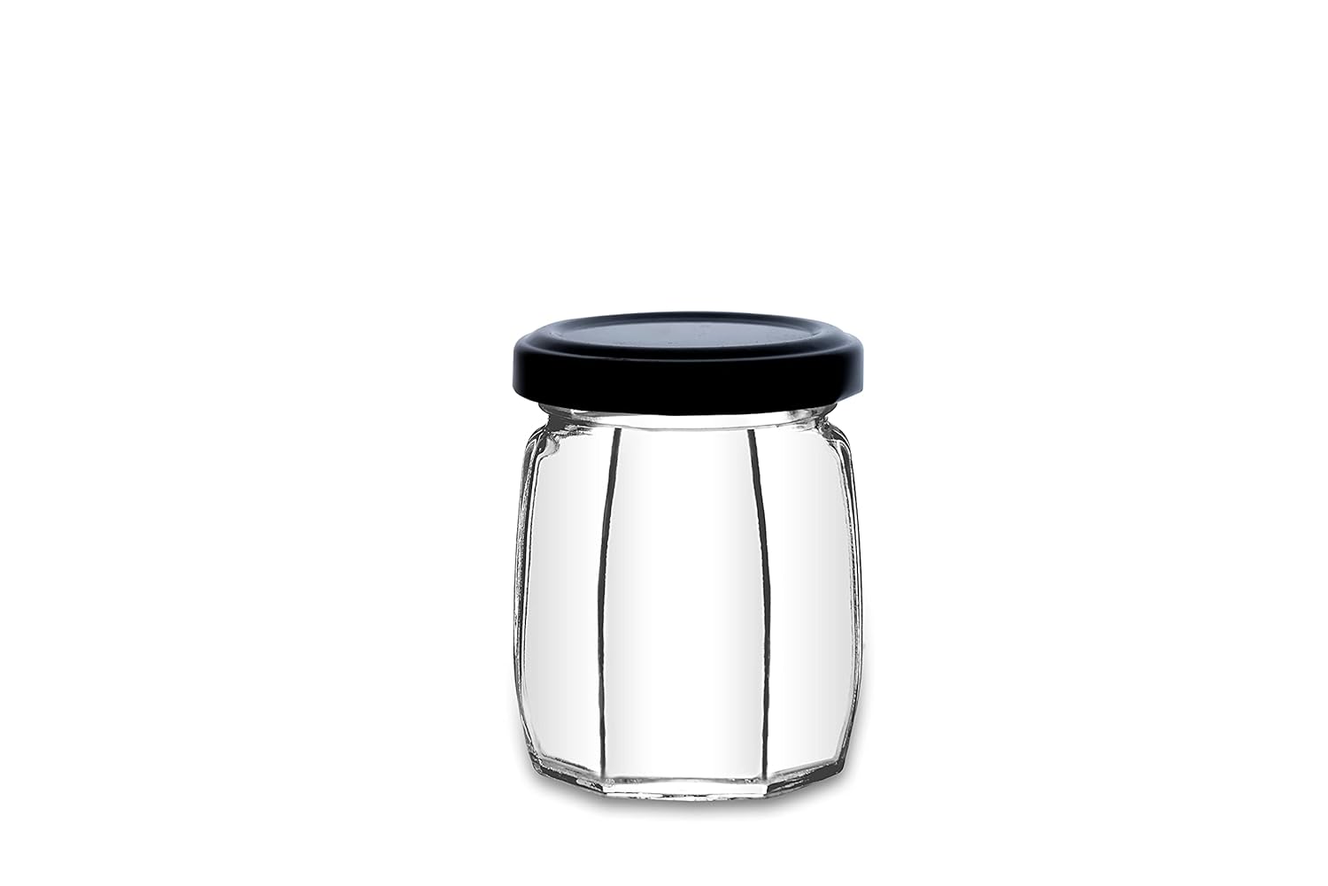Croco Jar - 12 Piece Set For Dry Fruits, Food Storage, Juice & Water | Transparent Glass With Screw Type Round Steel Cap