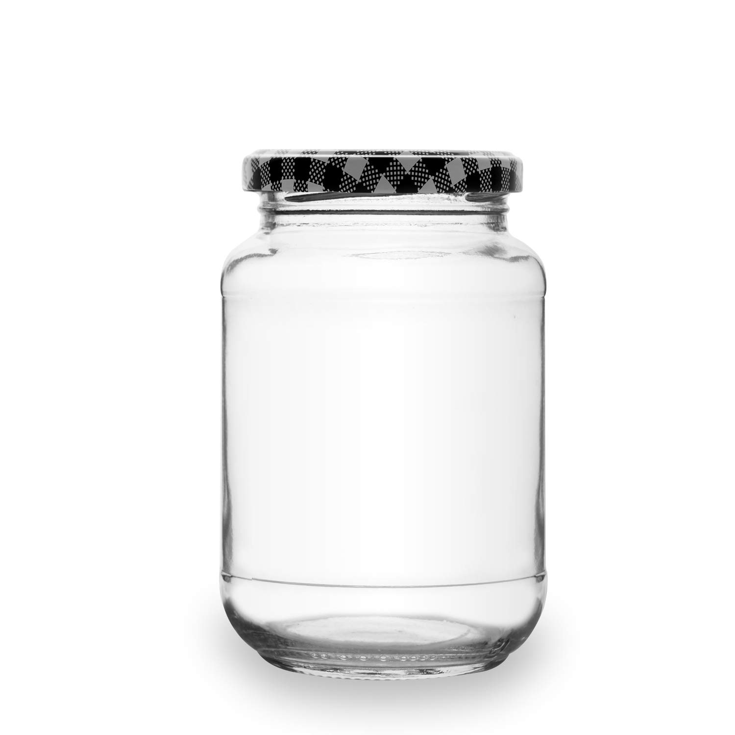 Croco Jar 500Ml Glass Jar Round Shape