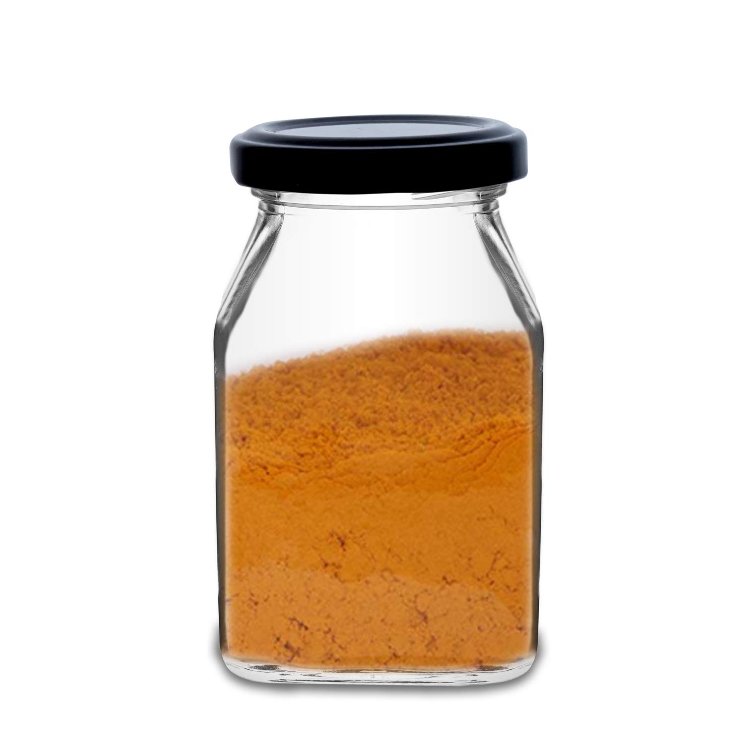Croco 250ml Honey Glass Jar - 12 Piece Set For Dry Fruits And Food Storage, Round Shape With Screw Type Plastic, Steel, And Glass Caps - Transparent User-friendly Design