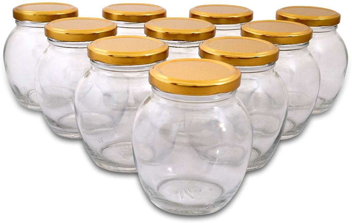 Croco Jar Matka Shape Glass Jar - Color: Transparent
