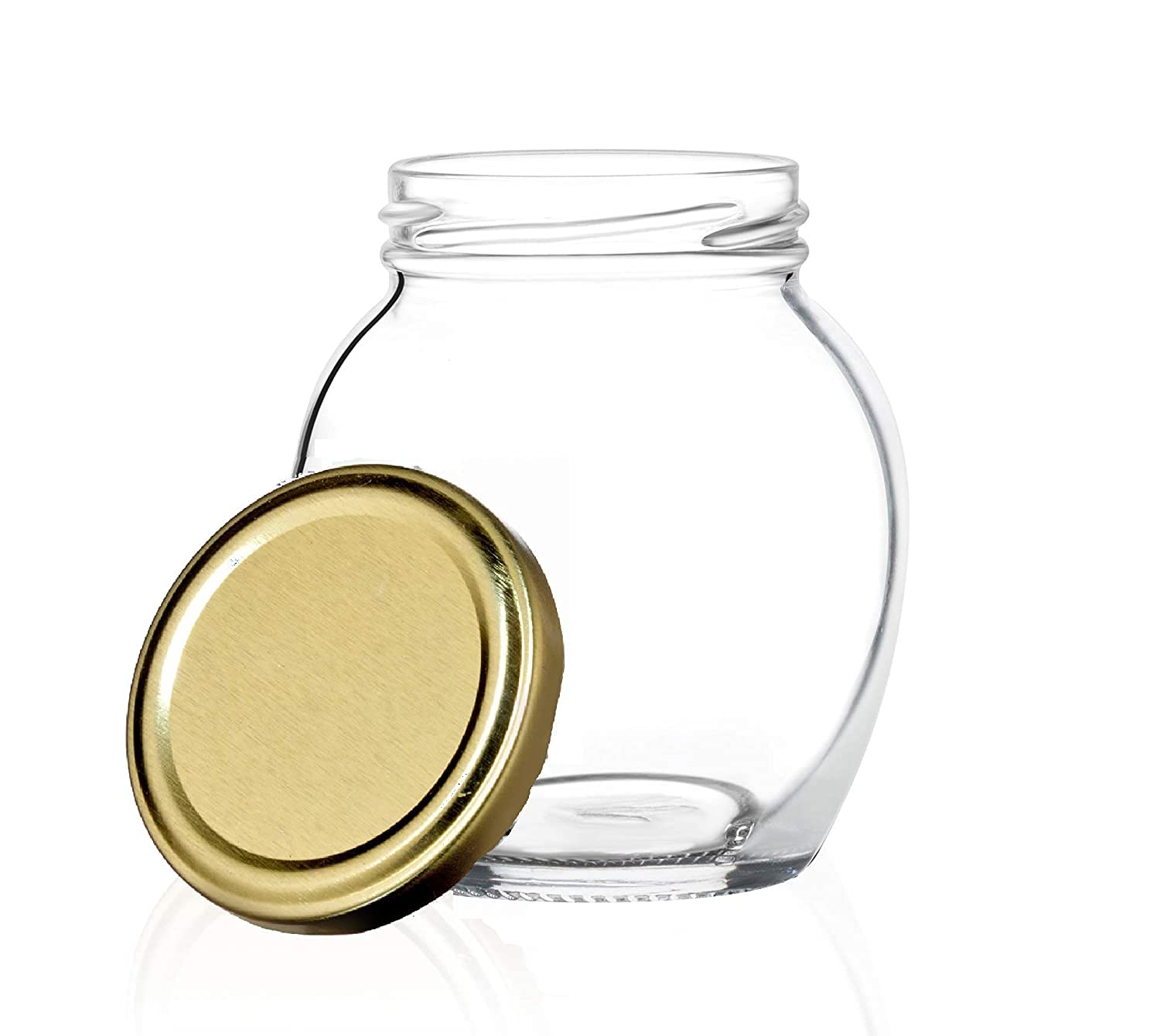 Croco Jar Matka Shape Glass Jar - Color: Transparent