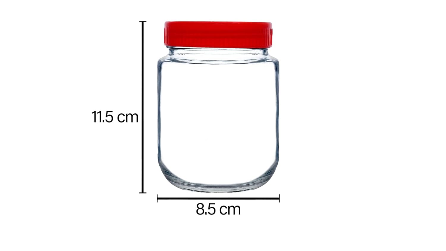 CROCO JAR Glass Red Jar