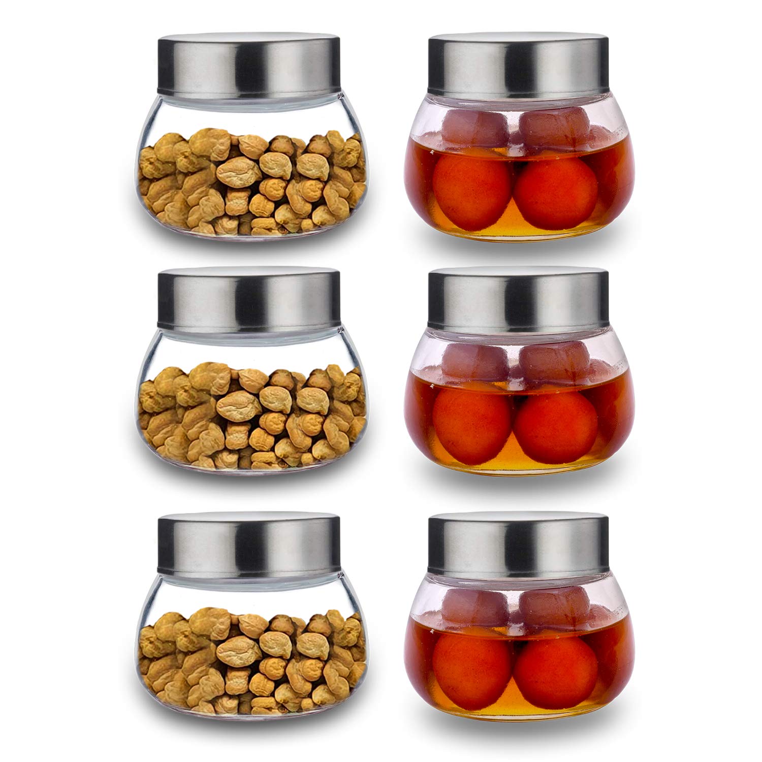 CROCO JAR 300ml Oval Shape Spice Glass Jars