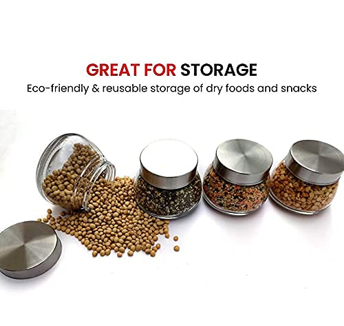 Croco Jar 300ml Oval Shape Spice Glass Jars - Color: Transparent