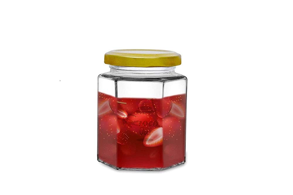 Croco Glass Storage Jar Set - 12 Piece, Transparent Material With Screw Top For Dry Fruit And Food Storage