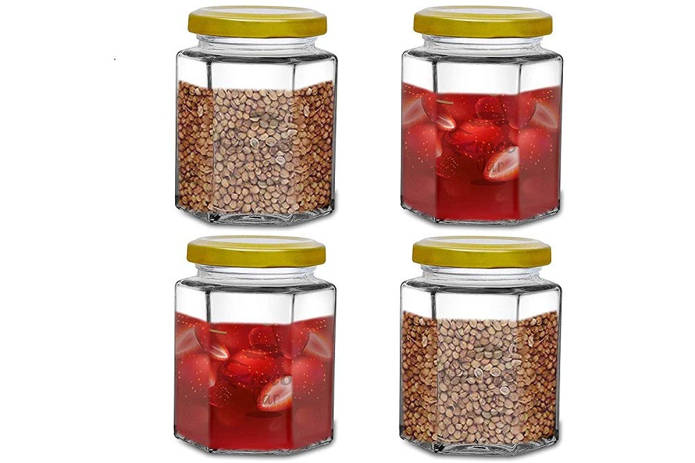 Croco Hexagon Glass Jar & Container