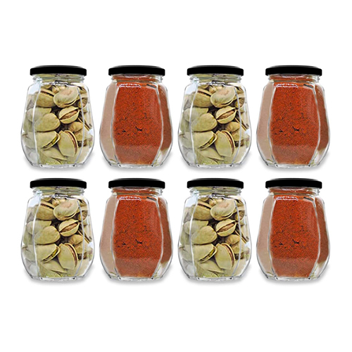 Croco Crown Shape Glass Jars