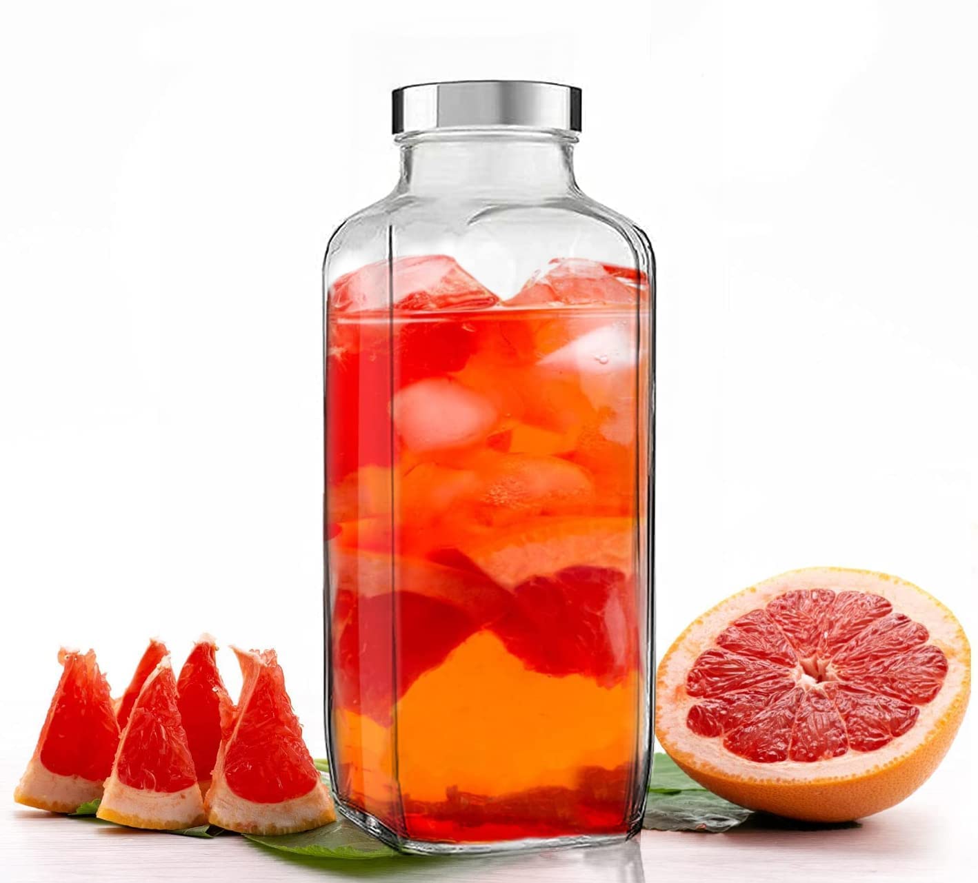 Croco Jar - 12 Piece Round Food Storage Set | Plastic, Steel, Glass, Screw Type, Leak-proof Design For Juices And Dry Fruits