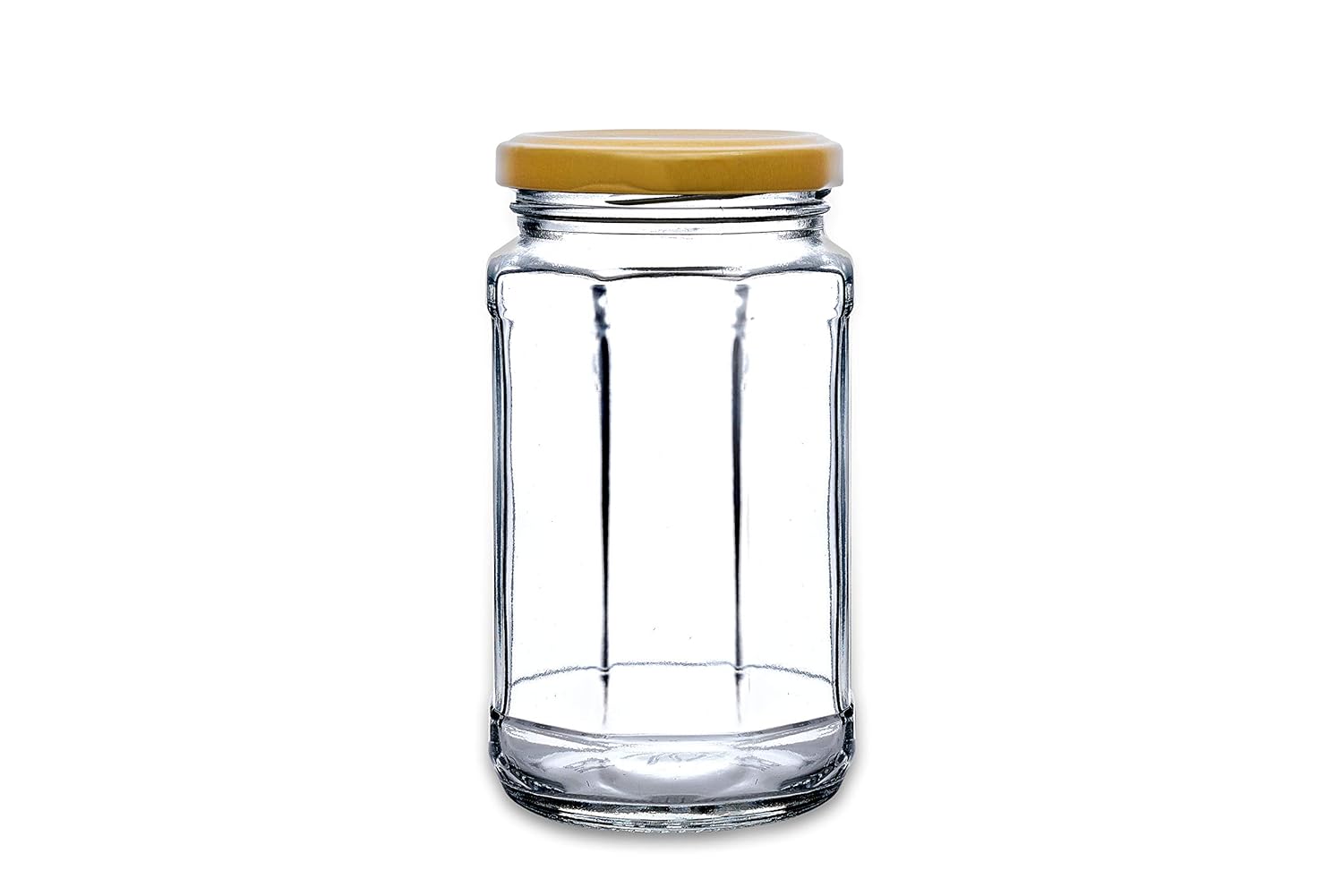 Croco Round Glass Jar Set - 12 Piece Food Storage, Plastic & Steel Screw Caps | Transparent, Ideal For Dry Fruits, Juice & Water