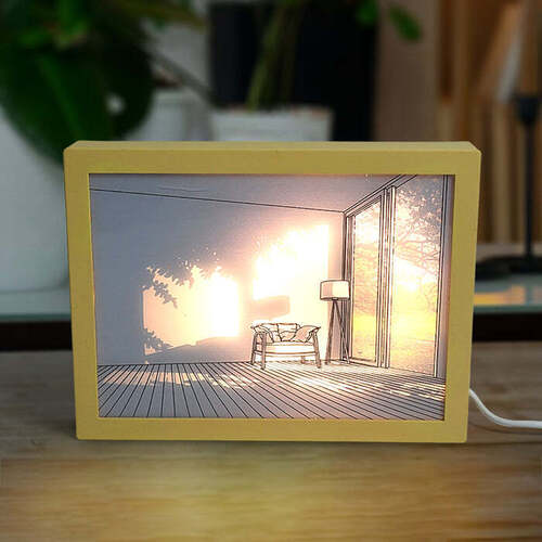 LED NightPainting Decoration Picture Frame Light