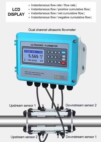 High Precision Digital Liquid Control Water Flow Transmitter Ultrasonic ...