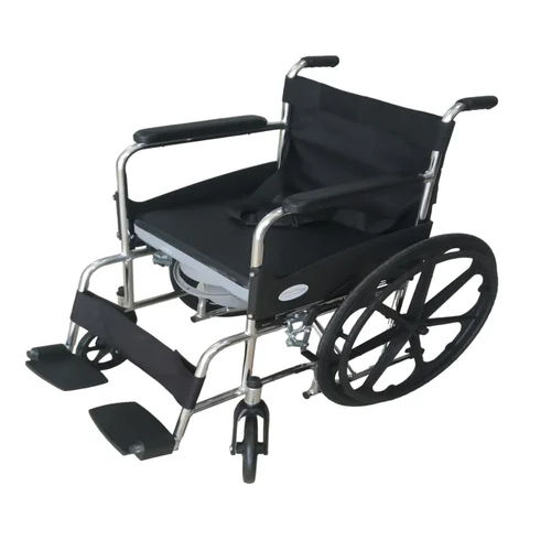 Chrome Commode Wheelchair