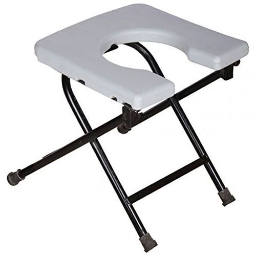 Folding Commode Stool - Material: Plastic