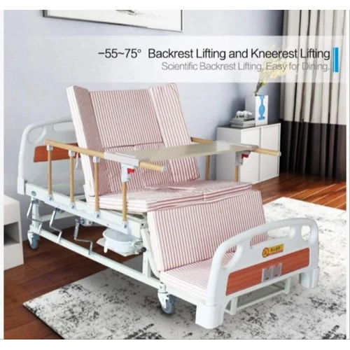 Imported Commode Cot - Metal, Portable Design | Manual Operation, Non-Foldable Structure for Ease of Use