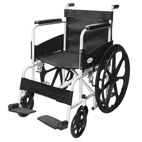 Manual Patient Wheelchair - Foot Rest Material: Steel