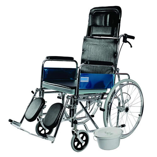 Reclining Commode Wheelchair