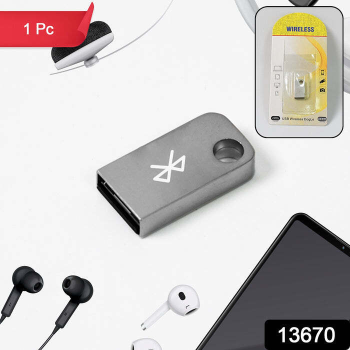 Usb Car Wireless Bluetooth 4.0 Adapter Dongle - Silver, 15x7x1 Cm | Multi-device Wireless Audio Streaming, Easy File Transfer, No Driver Needed