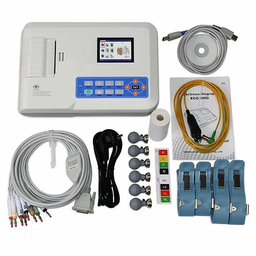 6 Channel Ecg Machine - Color: White