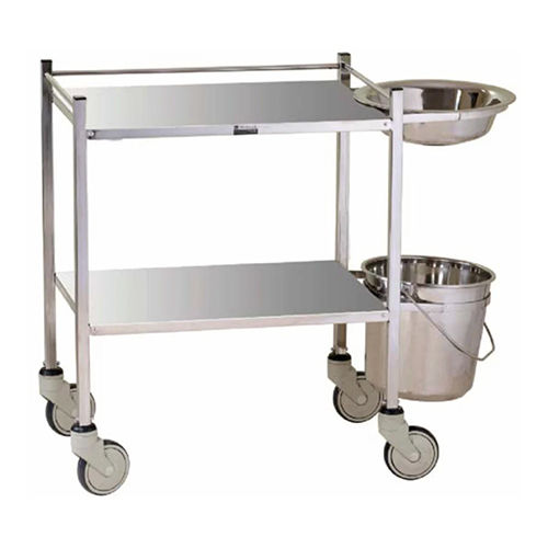 Medicine Trolley With Basin Bucket