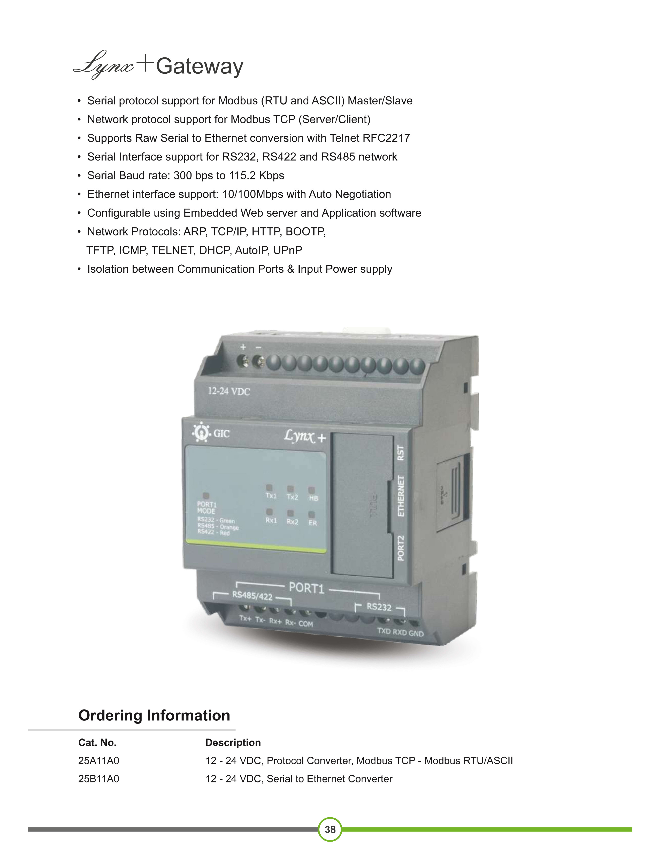 Lynx+ Gateway (GIC)