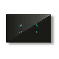 Touch 4 Switch - Digital Control, 230v Rated Voltage | Sleek Black Color, Ideal For Industrial And Commercial Use, 50-60hz Frequency