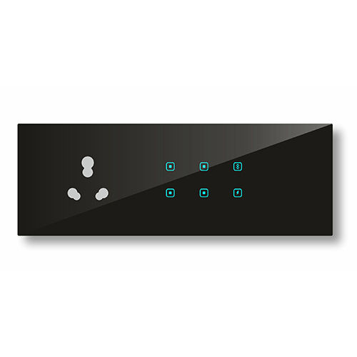 Modular Black Touch Screen Switch And Socket