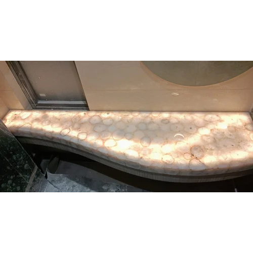 Light Brown Agate Stone Table Top And Slab