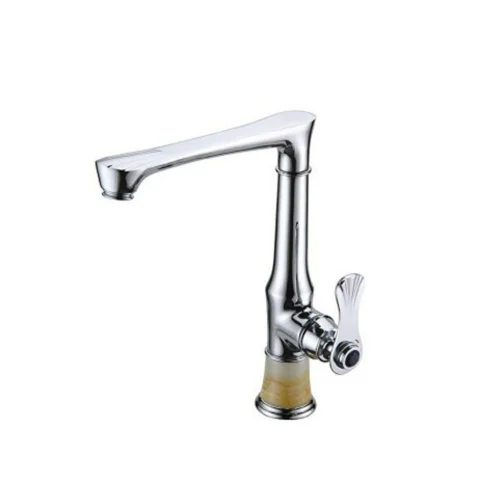 15 Mm Brass Single Lever Basin Mixer - Color: Silver