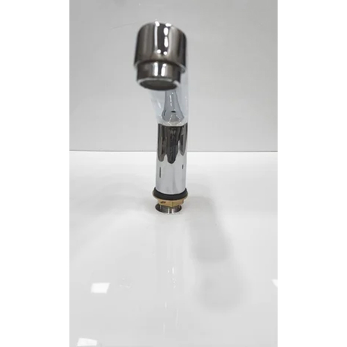 Deck Mounted Spout - Brass 15 Mm, Glossy Silver Finish | Elegant Design For Modern Bathrooms