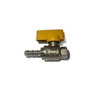 JDL GOLD 1-4 FEMALE GAS VALVE