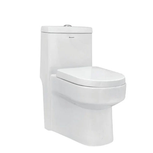 One Peice Toilet Commod Set - Color: White