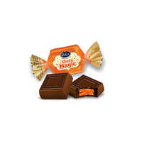 Choco Magic Orange - 812.5g Solid Eggless Dessert | Vibrant Orange Flavor In Piece Shape